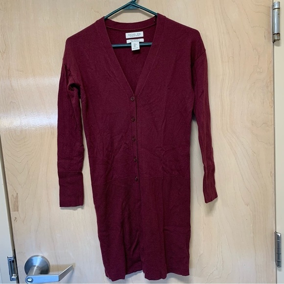 Rachel Zoe Cardigan 100% extra fine merino wool Women Small lightweight - Picture 1 of 5